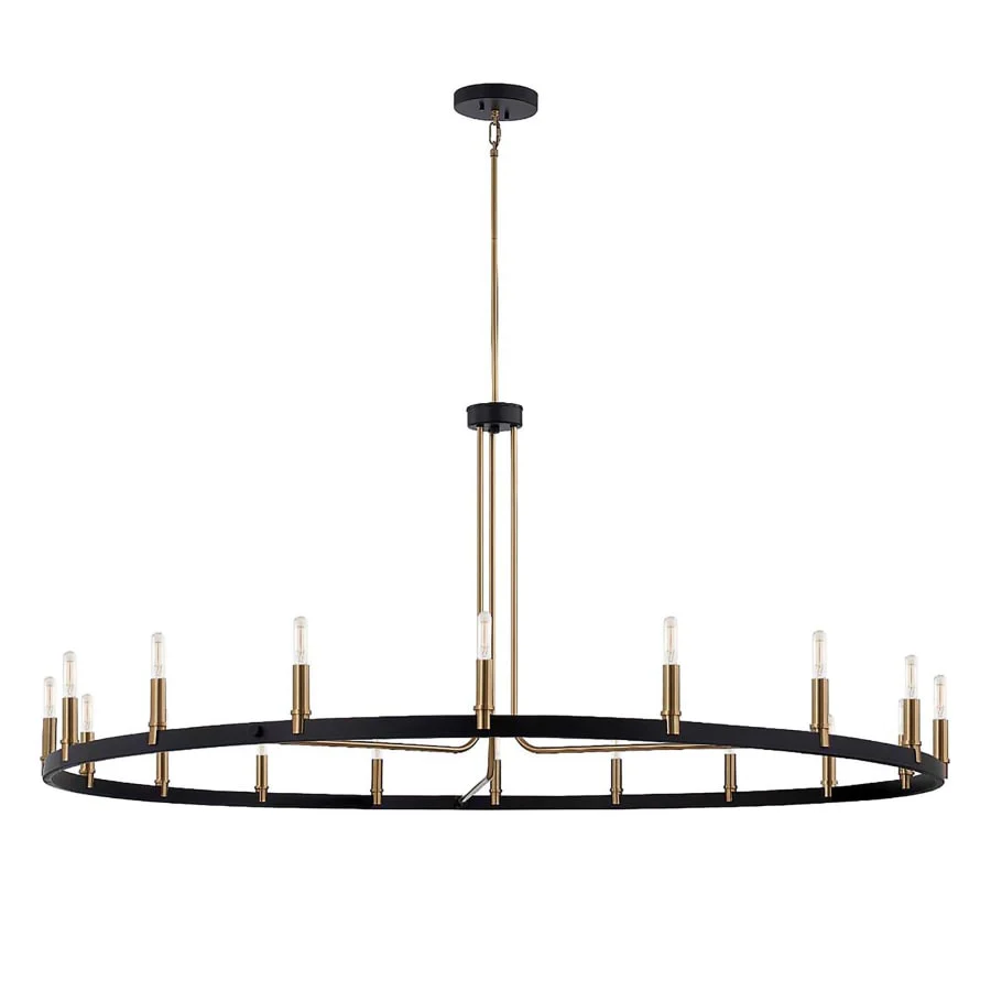 Justice Design Group Clayton 18 Light 60" Wide Ring Chandelier - Image 3