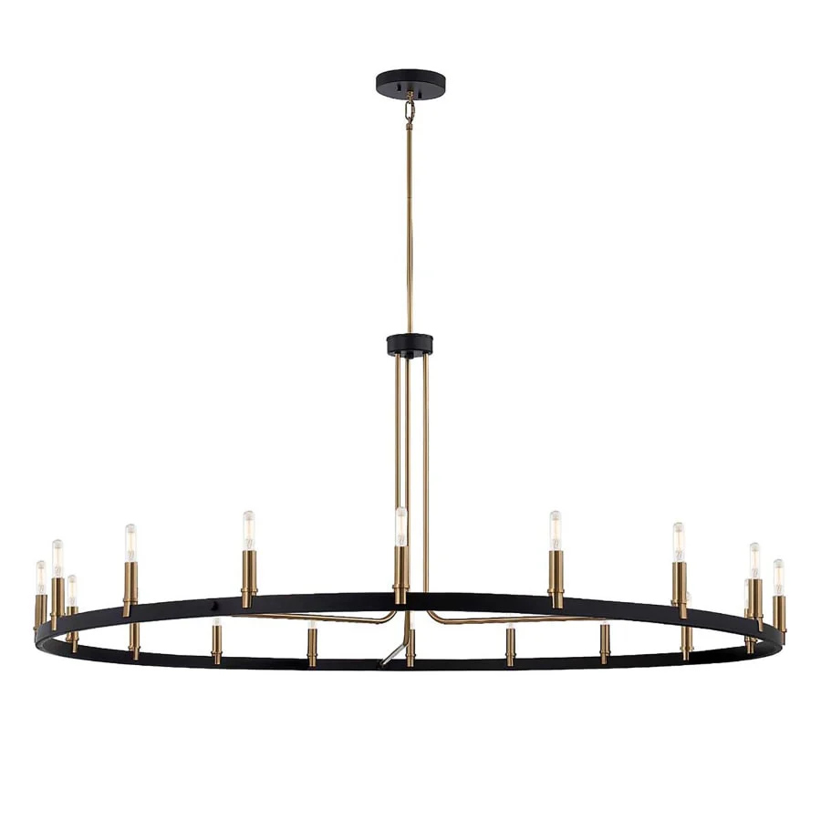 Justice Design Group Clayton 18 Light 60" Wide Ring Chandelier - Image 1