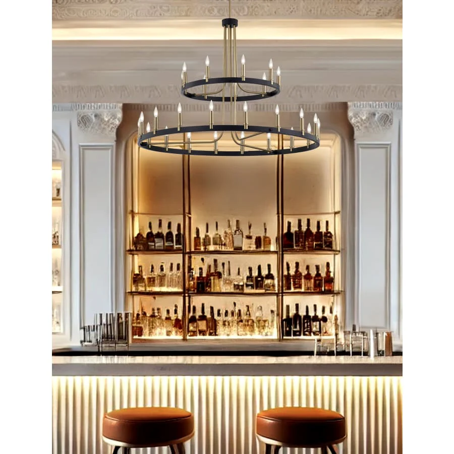 Justice Design Group Clayton 27 Light 42" Wide Ring Chandelier - Image 2