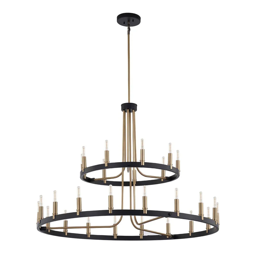 Justice Design Group Clayton 27 Light 42" Wide Ring Chandelier - Image 3