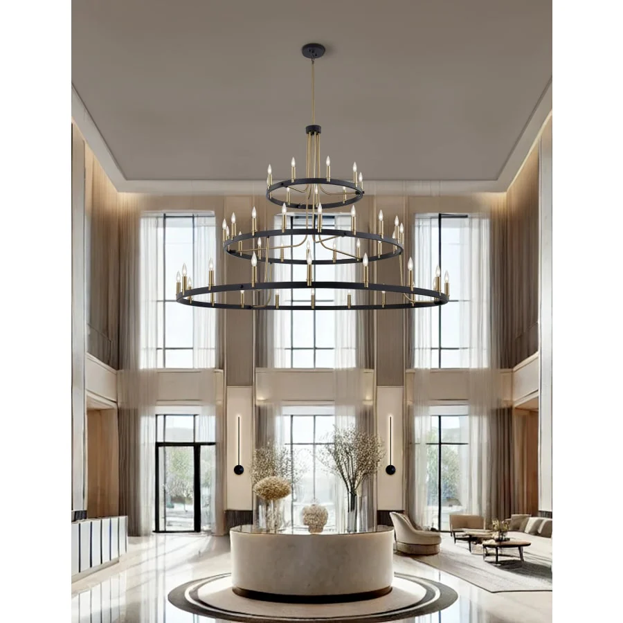 Justice Design Group Clayton 45 Light 60" Wide Ring Chandelier - Image 2