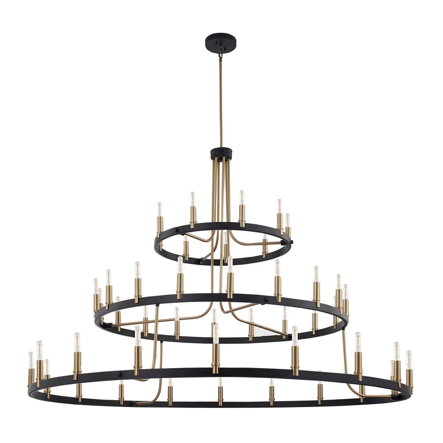 Justice Design Group Clayton 45 Light 60" Wide Ring Chandelier - Image 3