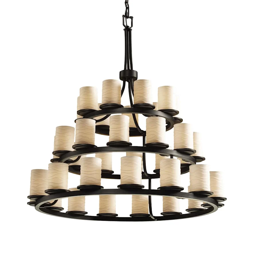 Justice Design Group Limoges 42" Wide Ring Chandelier - Image 1