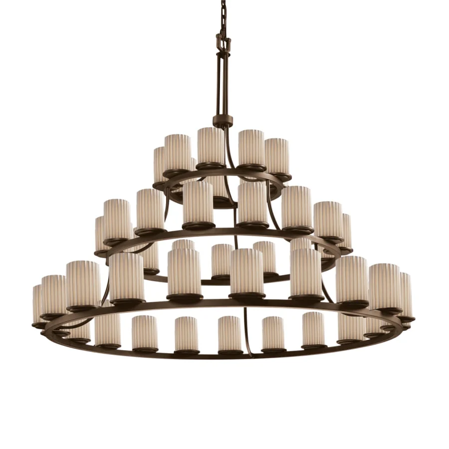 Justice Design Group Limoges 45 Light 3 Tier Chandelier - Image 1