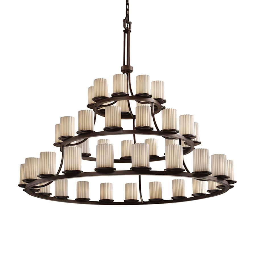 Justice Design Group Limoges 60" Wide Ring Chandelier - Image 1