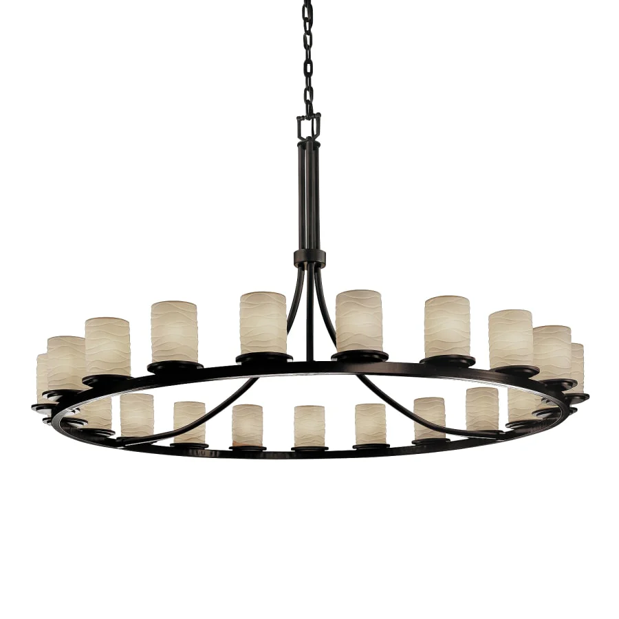 Justice Design Group Limoges 21 Light 1 Tier Chandelier - Image 1