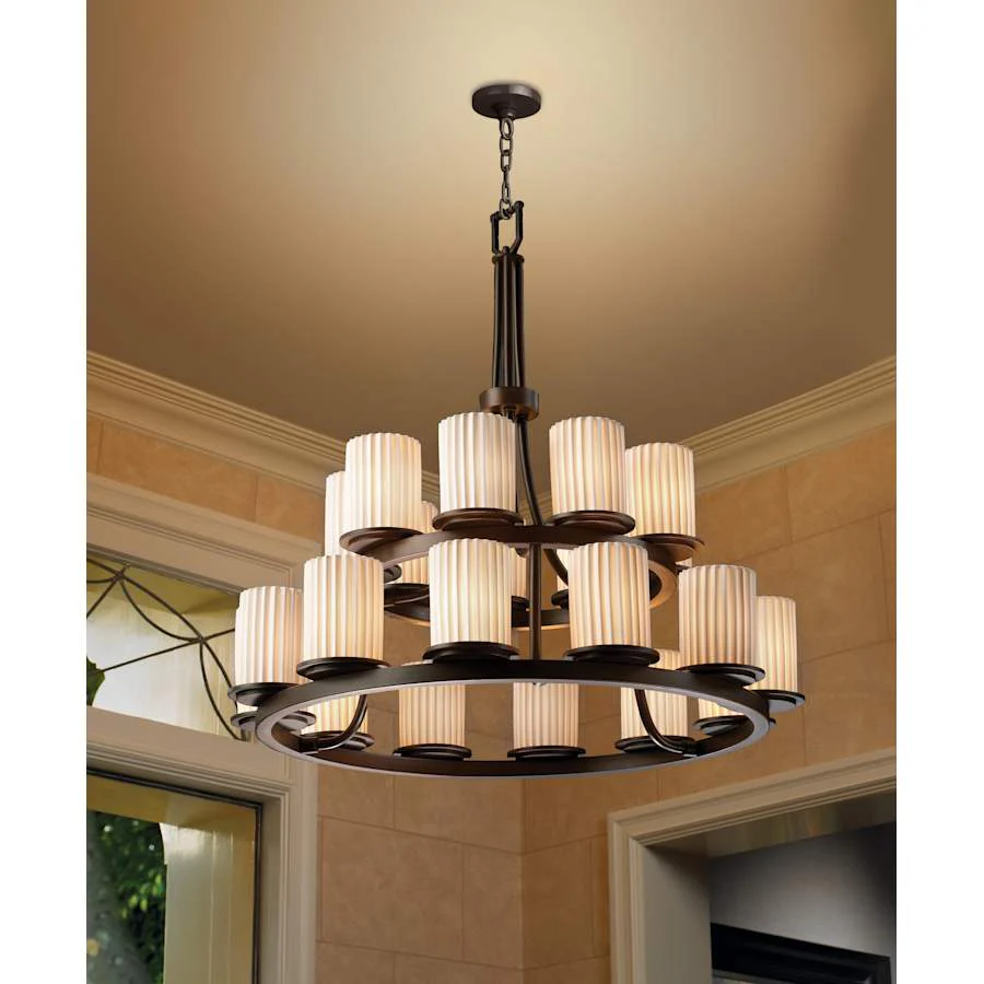 Justice Design Group Limoges 33" Wide Ring Chandelier - Image 2