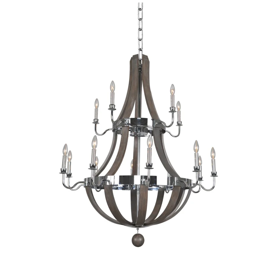 Kalco Sharlow 15 Light 40" Wide 2 Tier Chandelier - Image 1