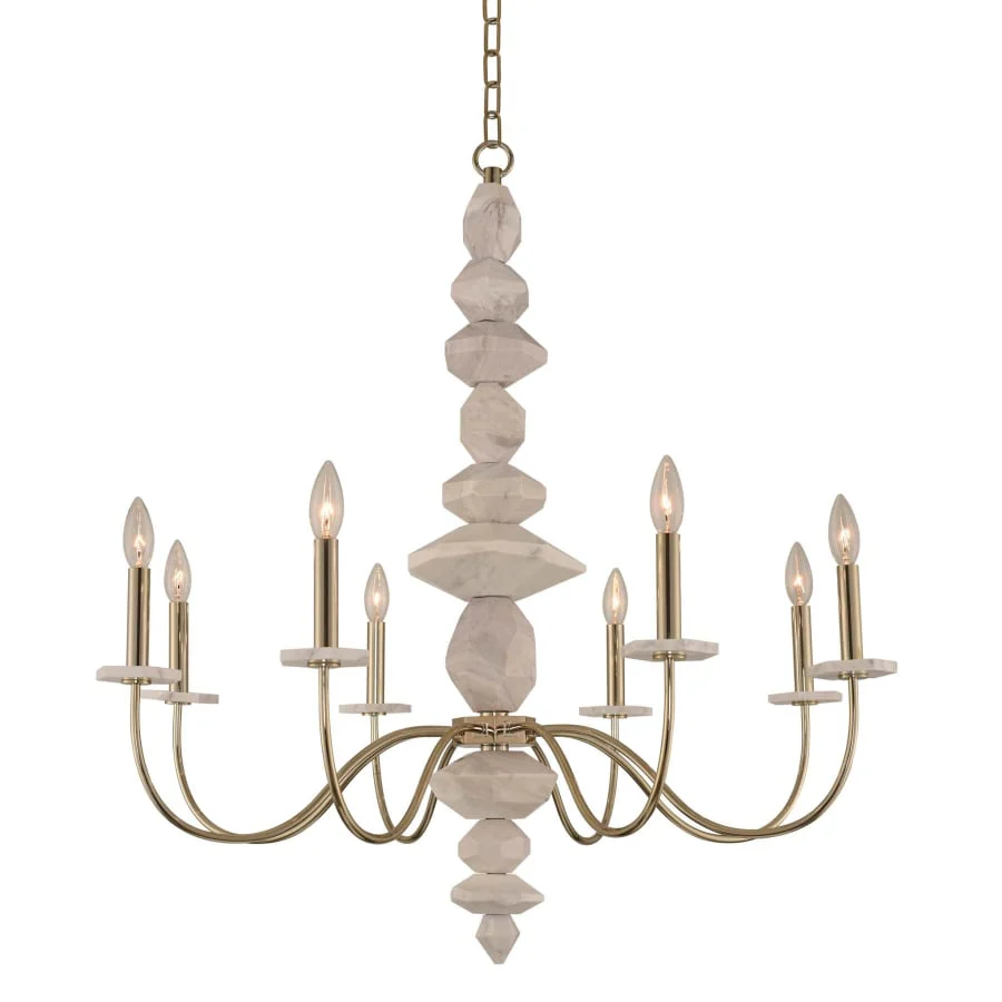 Kalco Carrara 8 Light 34" Wide Chandelier - Image 1