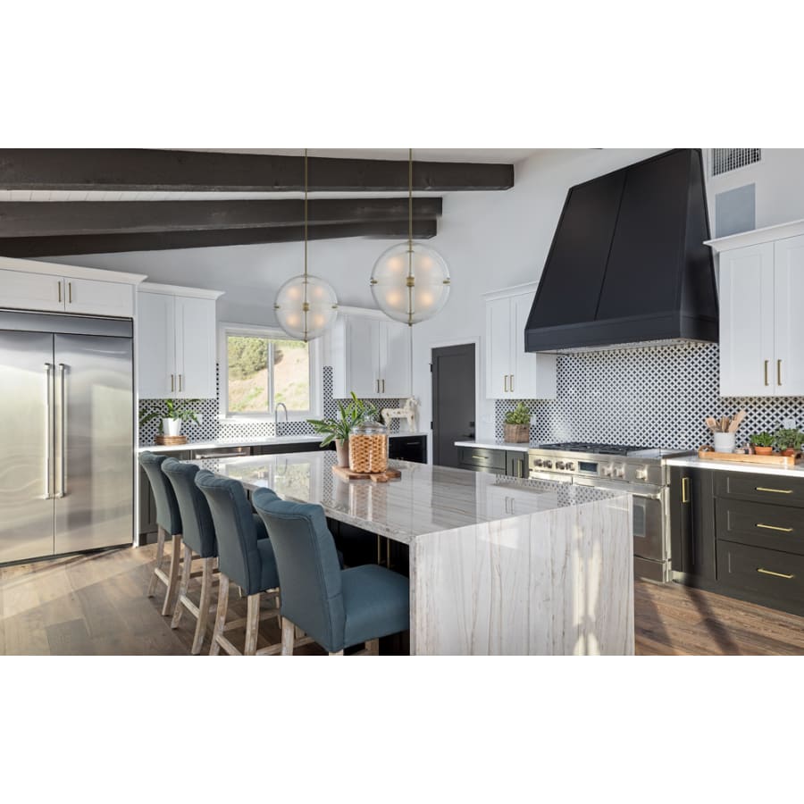 Kalco Sussex 12 Light 44" Wide LED Multi Light Pendant - (1) 14" and (2) 18" Spheres - Image 3