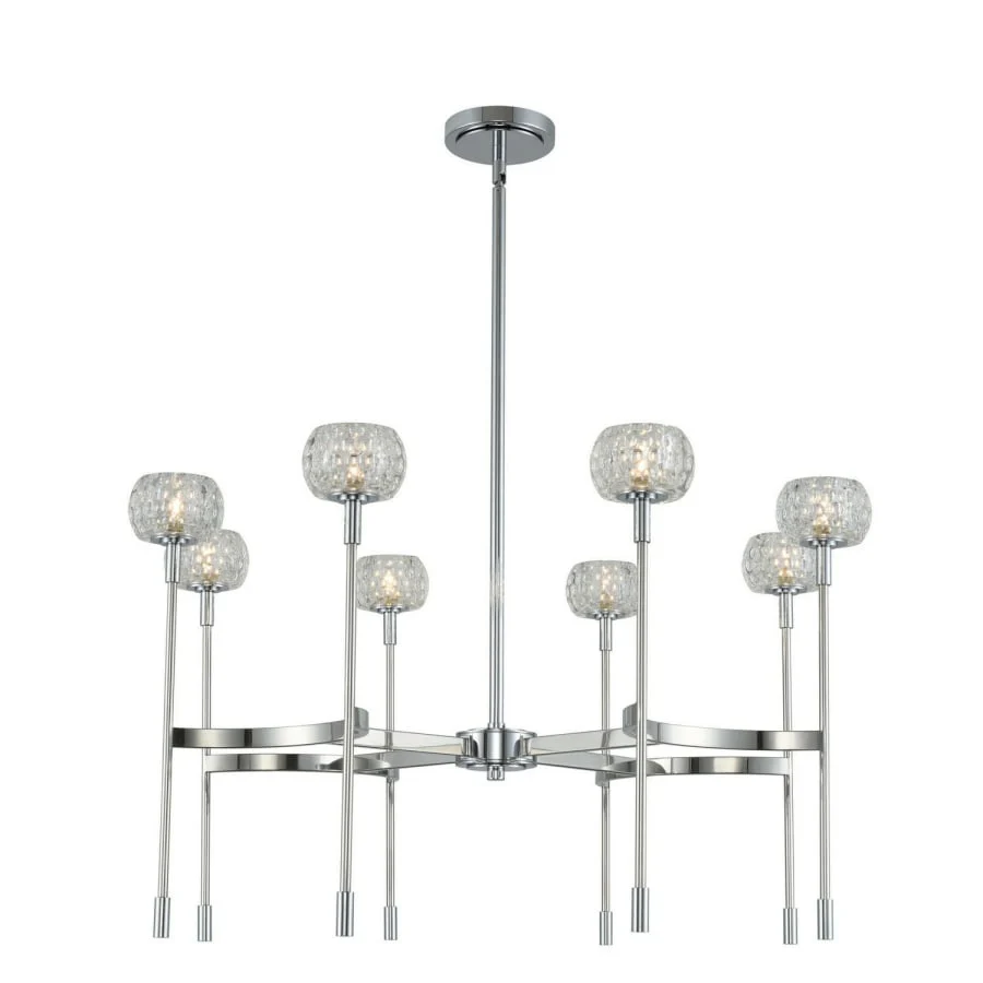 Kalco Mae 8 Light 32" Wide LED Chandelier - Image 1