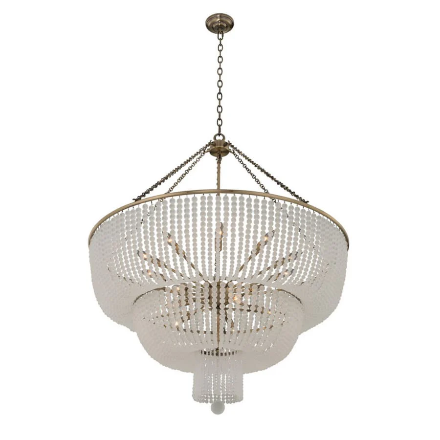 Kalco Esperanza 39" Wide Beaded Waterfall Chandelier - Image 2