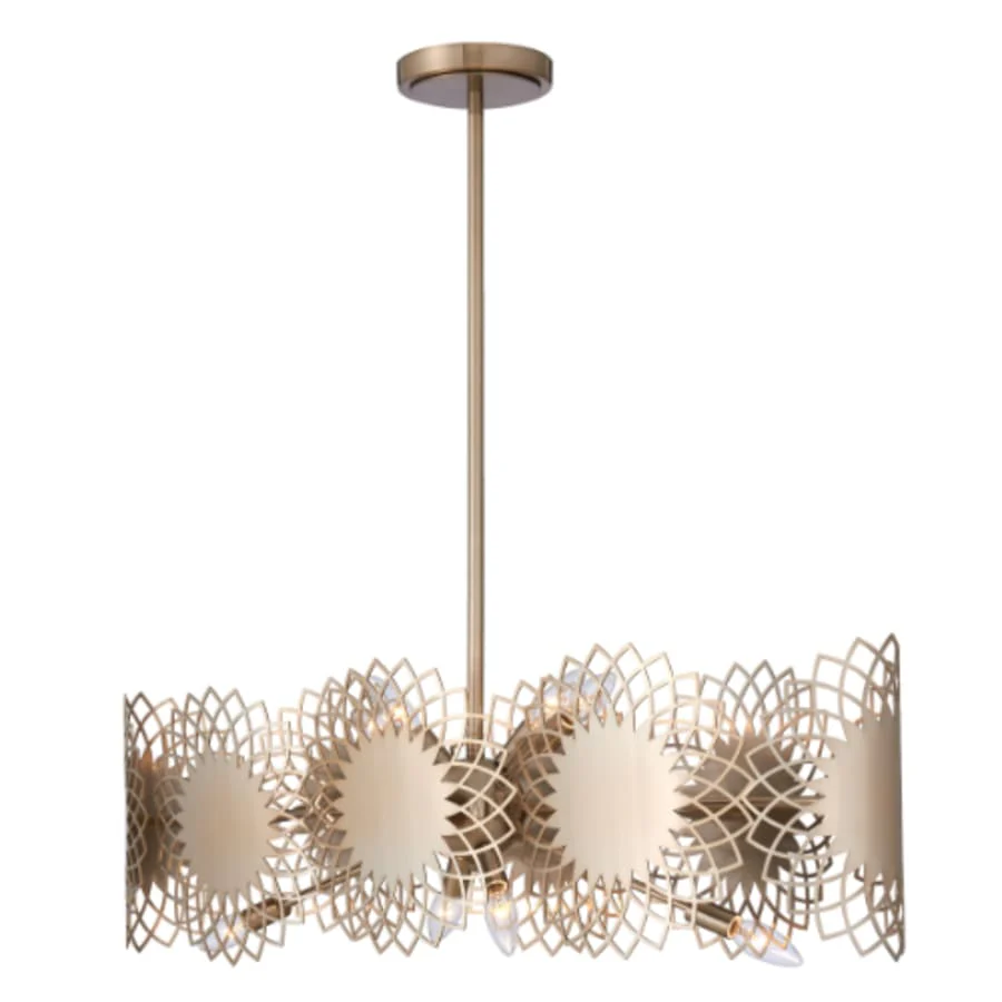 Kalco Helia 8 Light 38" Wide Drum Chandelier - Image 2