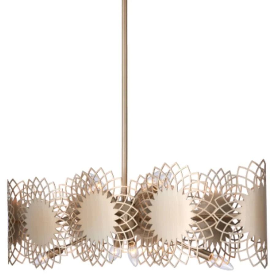 Kalco Helia 8 Light 38″ Wide Drum Chandelier