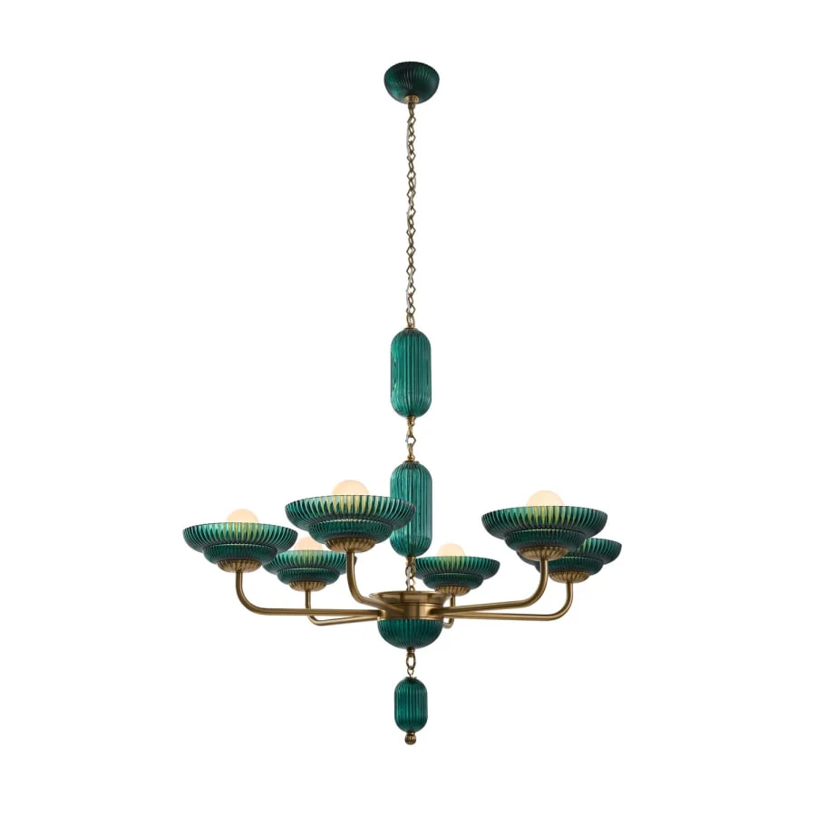 Kalco Verde 6 Light 40" Wide Chandelier - Image 2