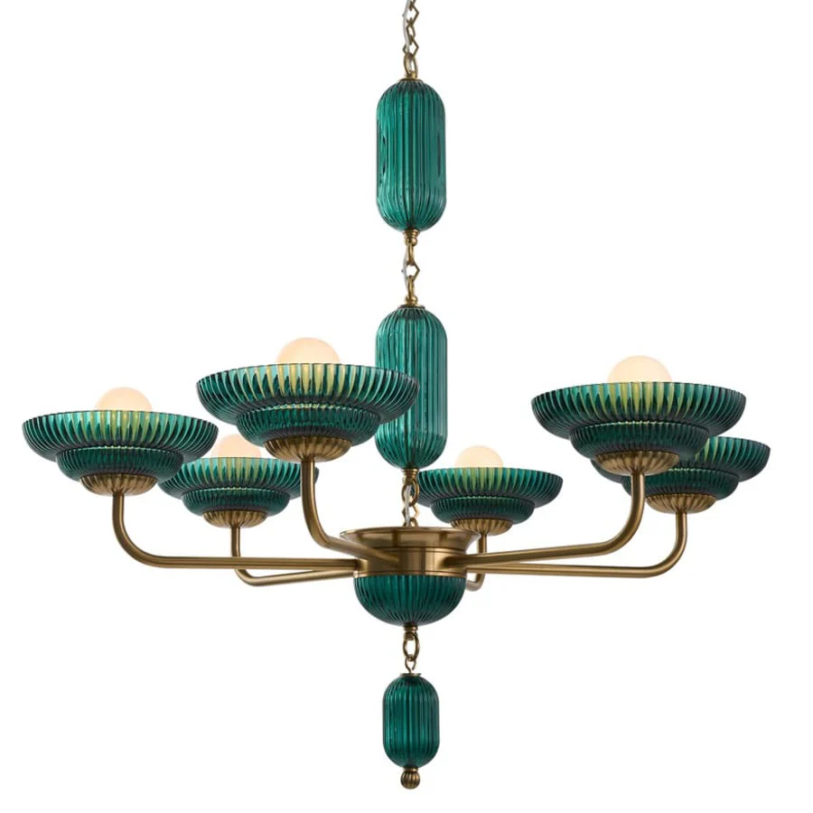 Kalco Verde 6 Light 40" Wide Chandelier - Image 1
