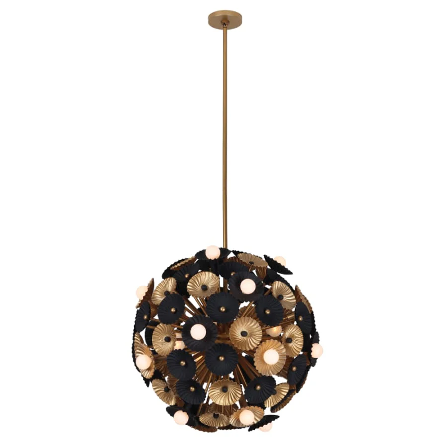Kalco Damask 28 Light 28" Wide Pendant - Image 2