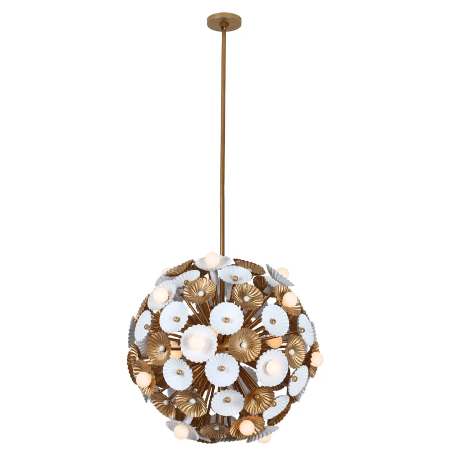 Kalco Damask 28 Light 28" Wide Pendant - Image 3