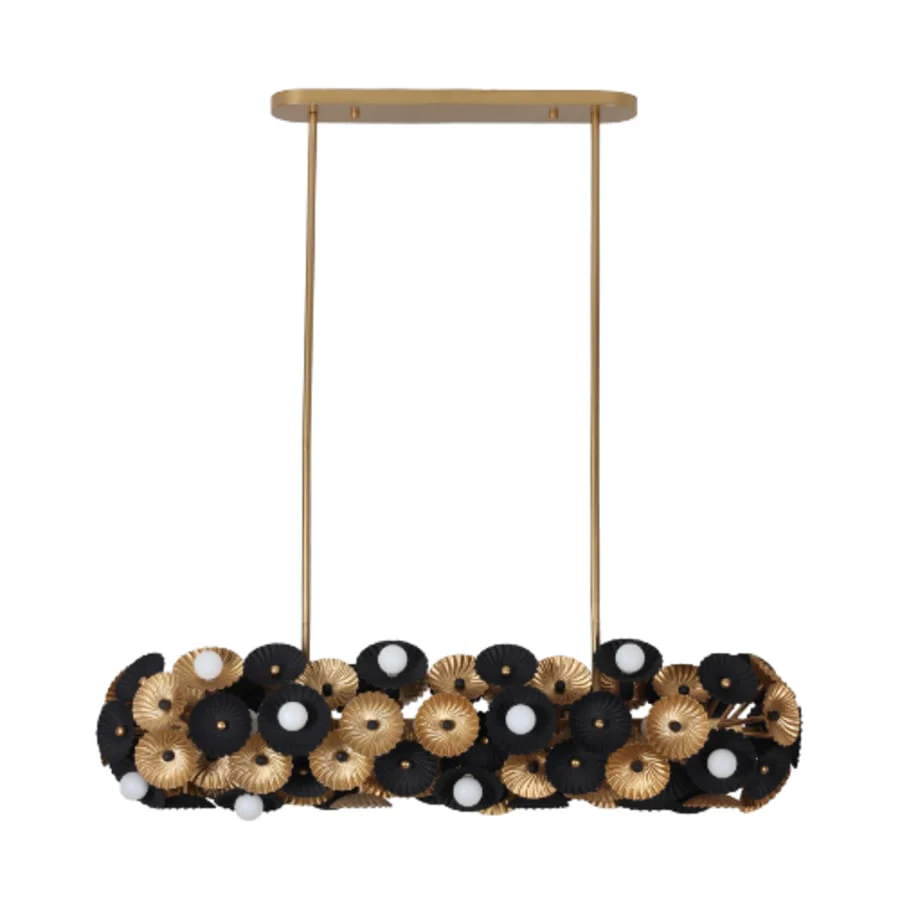 Kalco Damask 24 Light 48" Wide Linear Chandelier - Image 2