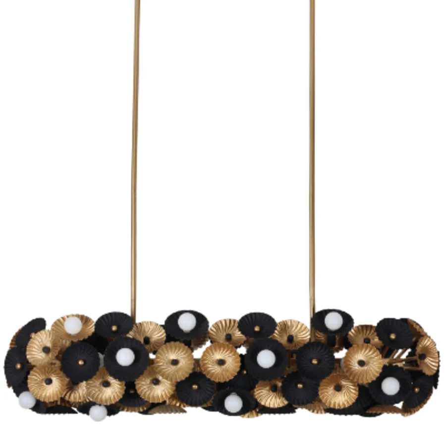 Kalco Damask 24 Light 48" Wide Linear Chandelier - Image 1