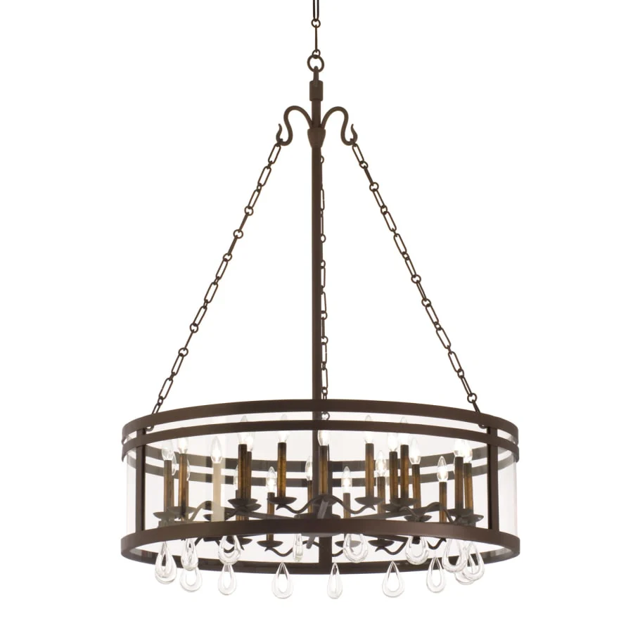 Kalco Morris 24 Light 1 Tier Drum Chandelier - Image 1