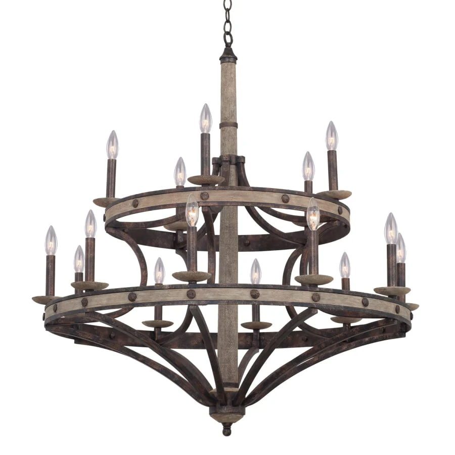 Kalco Coronado 15 Light 2 Tier Chandelier - Image 1