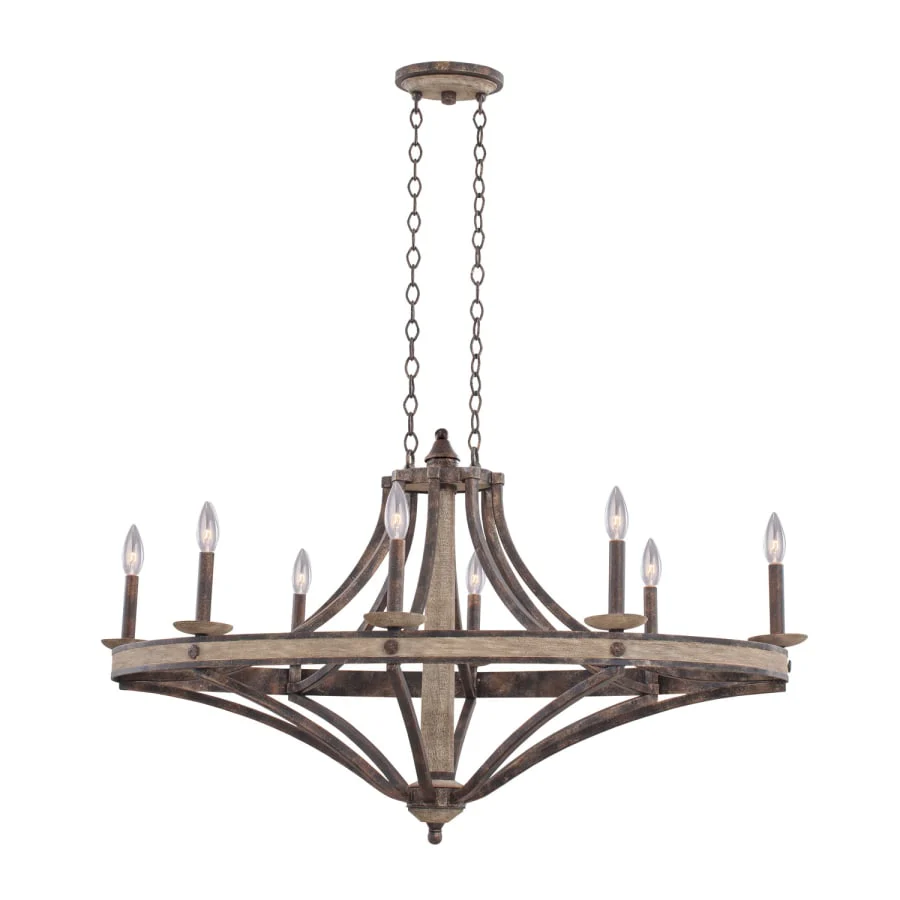 Kalco Coronado 8 Light Single Tier Linear Chandelier - Image 1