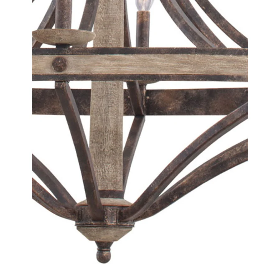 Kalco Coronado 8 Light Single Tier Linear Chandelier - Image 2