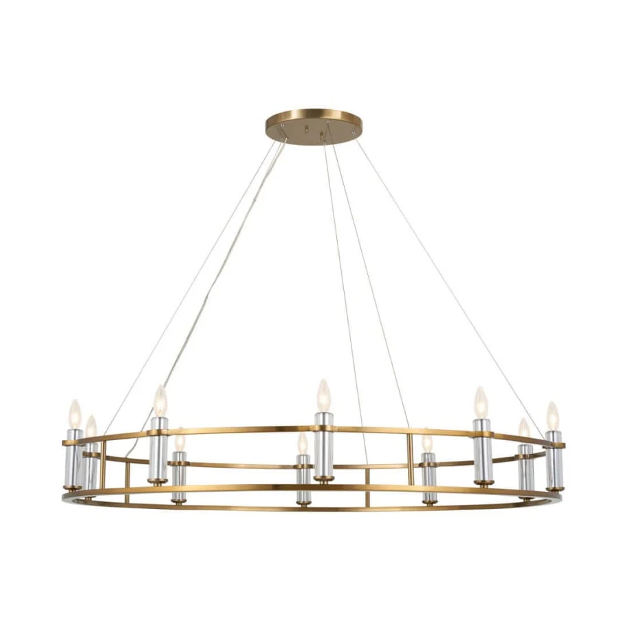 Kichler Rosalind 10 Light 50" Wide Crystal Candle Style Chandelier - Image 1