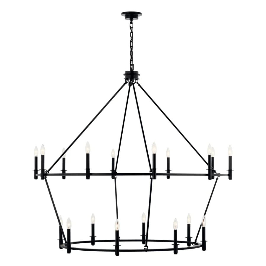 Kichler Carrick 18 Light 55" Wide Taper Candle Ring Chandelier - Image 3