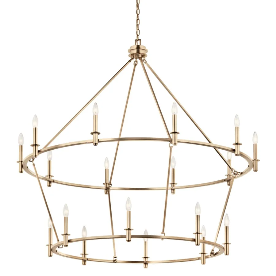Kichler Carrick 18 Light 55" Wide Taper Candle Ring Chandelier - Image 1