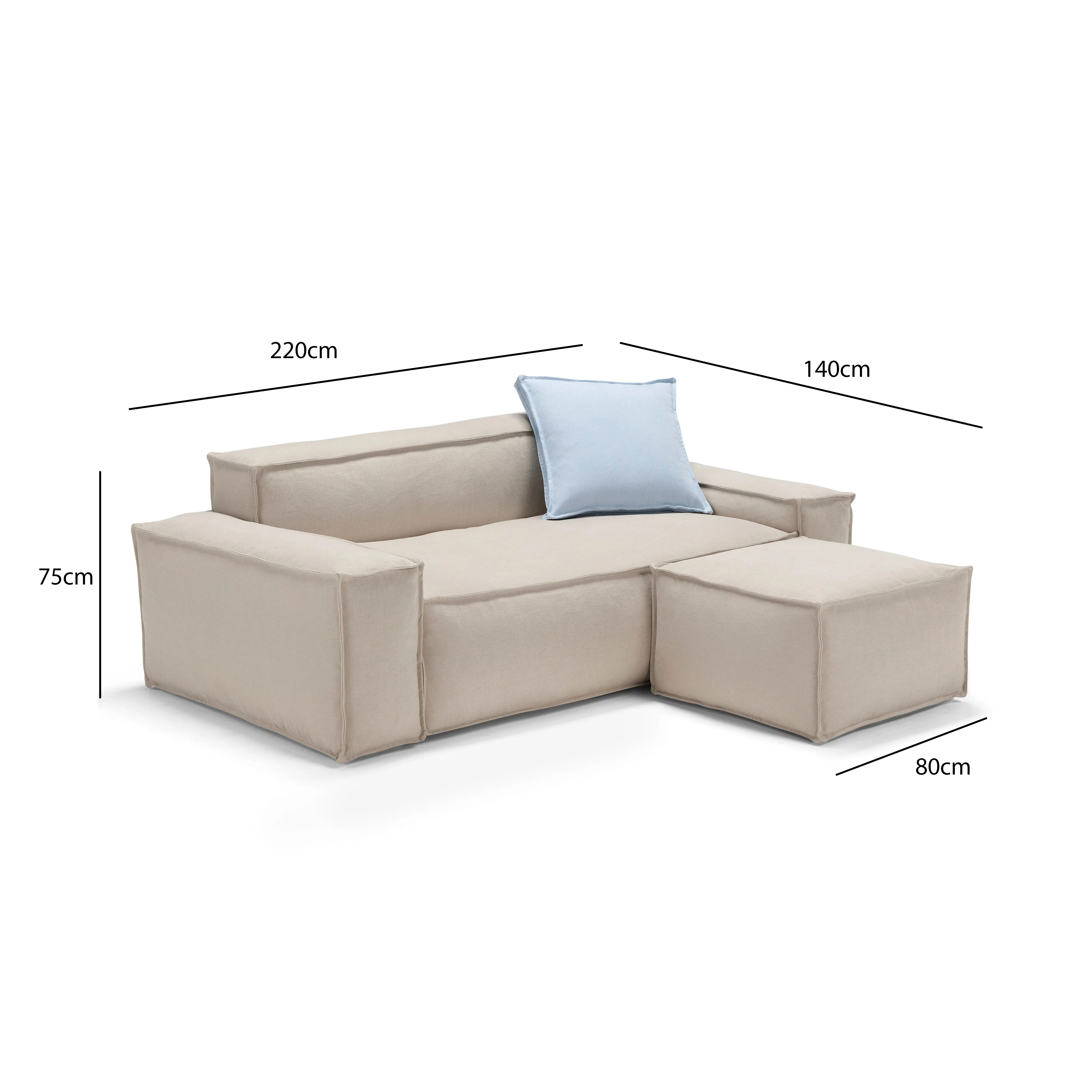 ركنة - ألوان متعددة 220×85 سم - FUD03 - Image 3