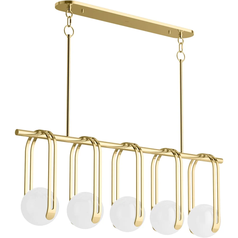 Kohler Lighting Kraga 5 Light 45" Wide Linear Chandelier - Image 2