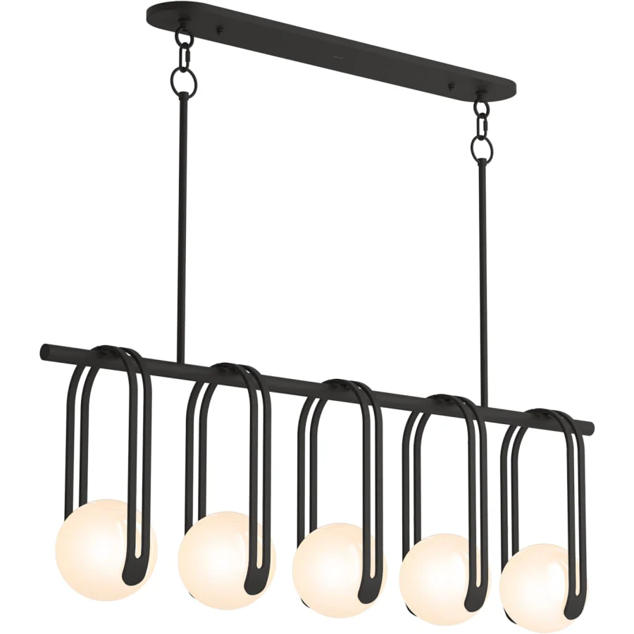 Kohler Lighting Kraga 5 Light 45" Wide Linear Chandelier - Image 3