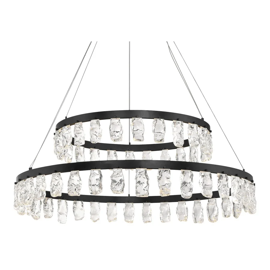 Kovacs Artic Glacier 49" Wide LED Crystal Ring Chandelier - Image 1