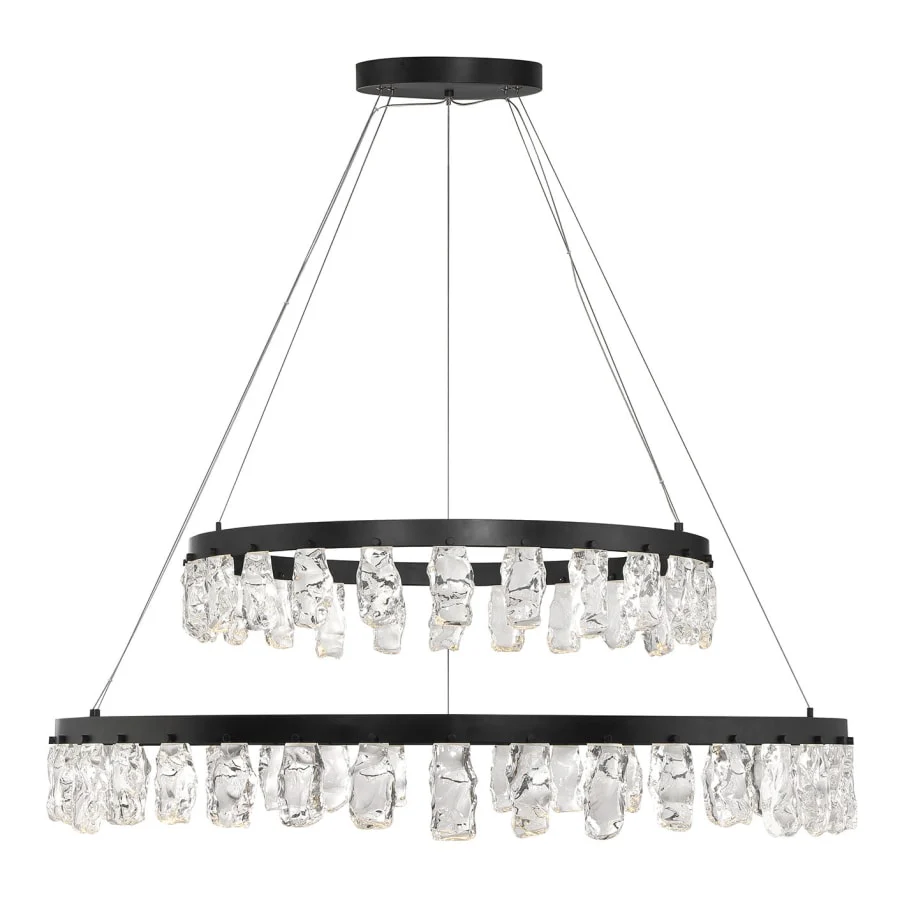 Kovacs Artic Glacier 49" Wide LED Crystal Ring Chandelier - Image 3