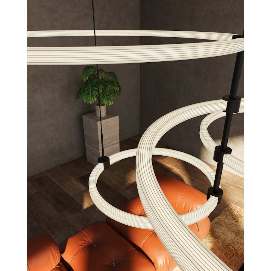 Kuzco Lighting Bruni 32" Wide 3000K LED Ring Chandelier - Image 2