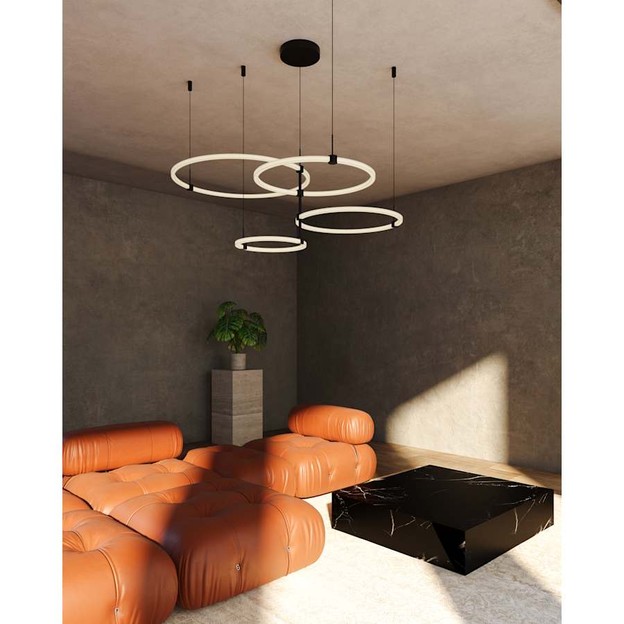 Kuzco Lighting Bruni 32" Wide 3000K LED Ring Chandelier - Image 3
