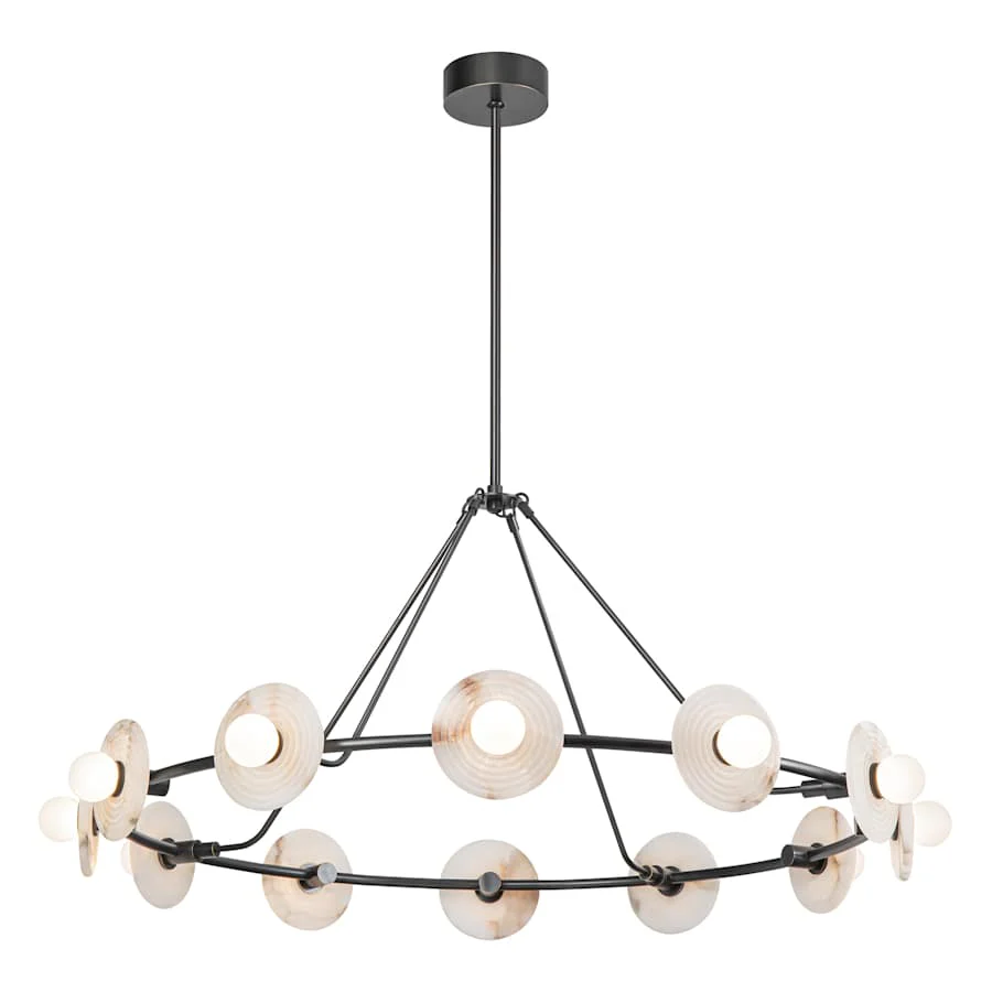 Kuzco Lighting Dahlia 47" Wide LED Ring Chandelier - Image 1