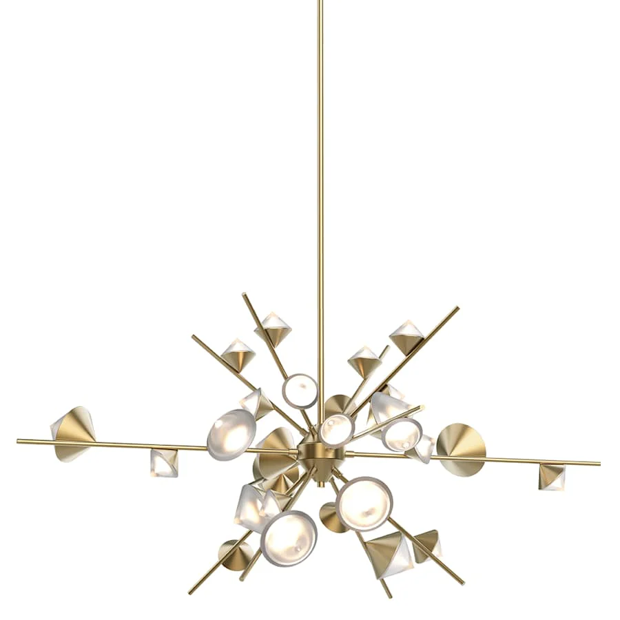 Kuzco Lighting Geode 48" Wide LED Abstract Sputnik Chandelier - Image 1
