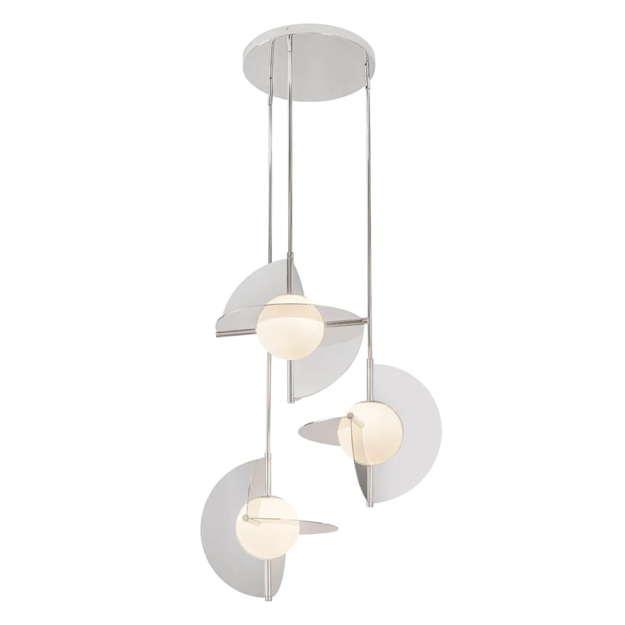 Kuzco Lighting Scorpio 27" Wide LED Abstract Multi Light Pendant with Opal Glass Shades - Image 1