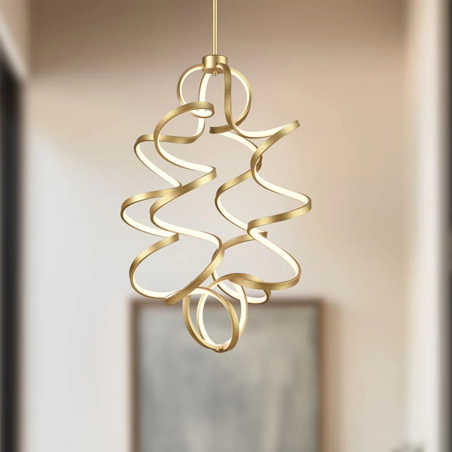 Kuzco Lighting Synergy 35" Tall LED Abstract Chandelier - Image 3