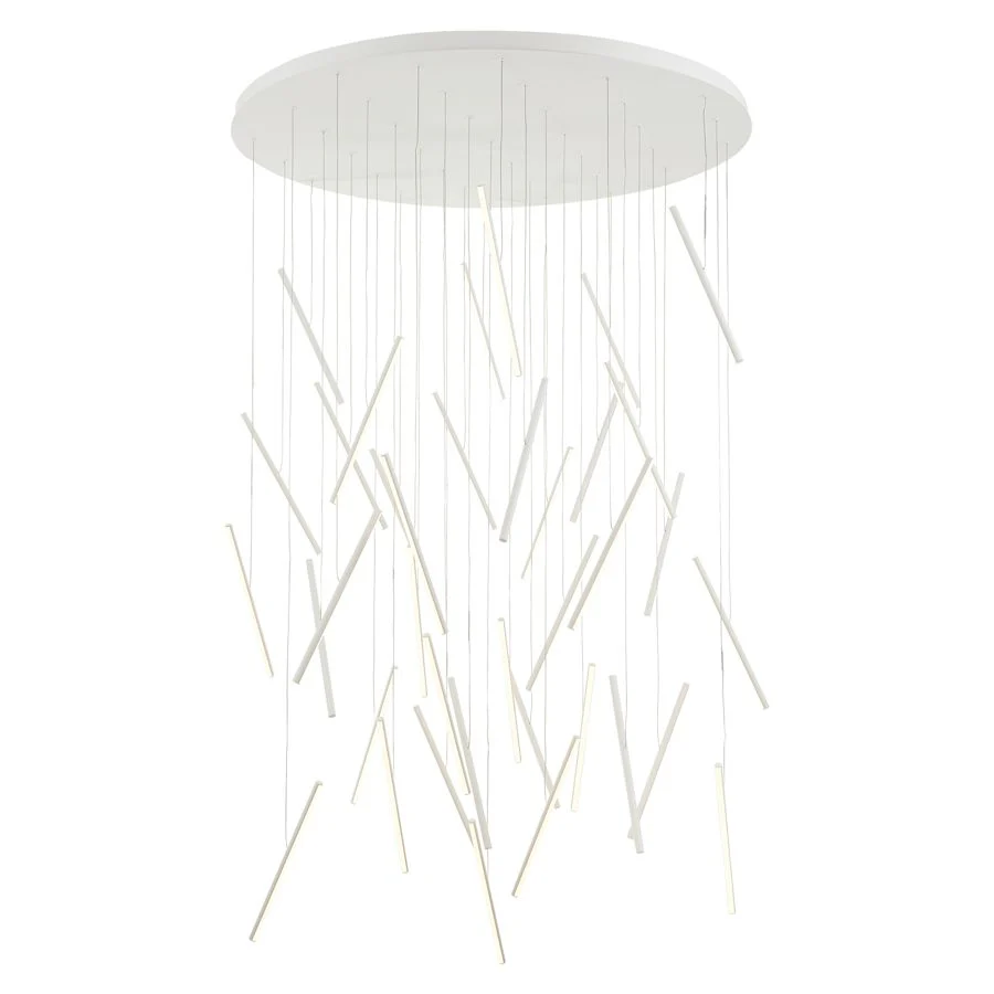 Kuzco Lighting Chute 50" Wide LED Multi Light Pendant - Image 1
