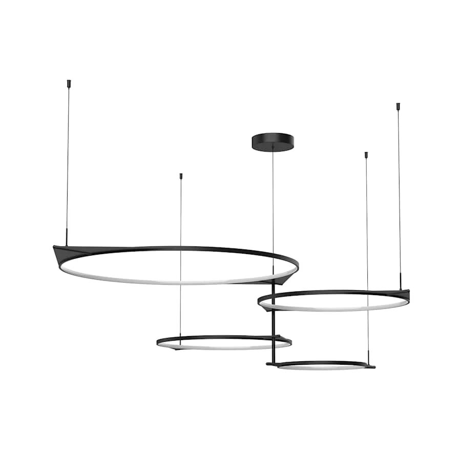 Kuzco Lighting Serif 74" Wide LED Suspension Linear Pendant - Image 1