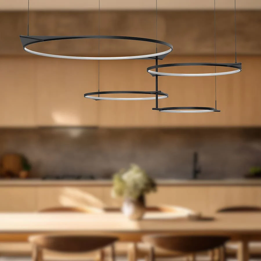 Kuzco Lighting Serif 74" Wide LED Suspension Linear Pendant - Image 3