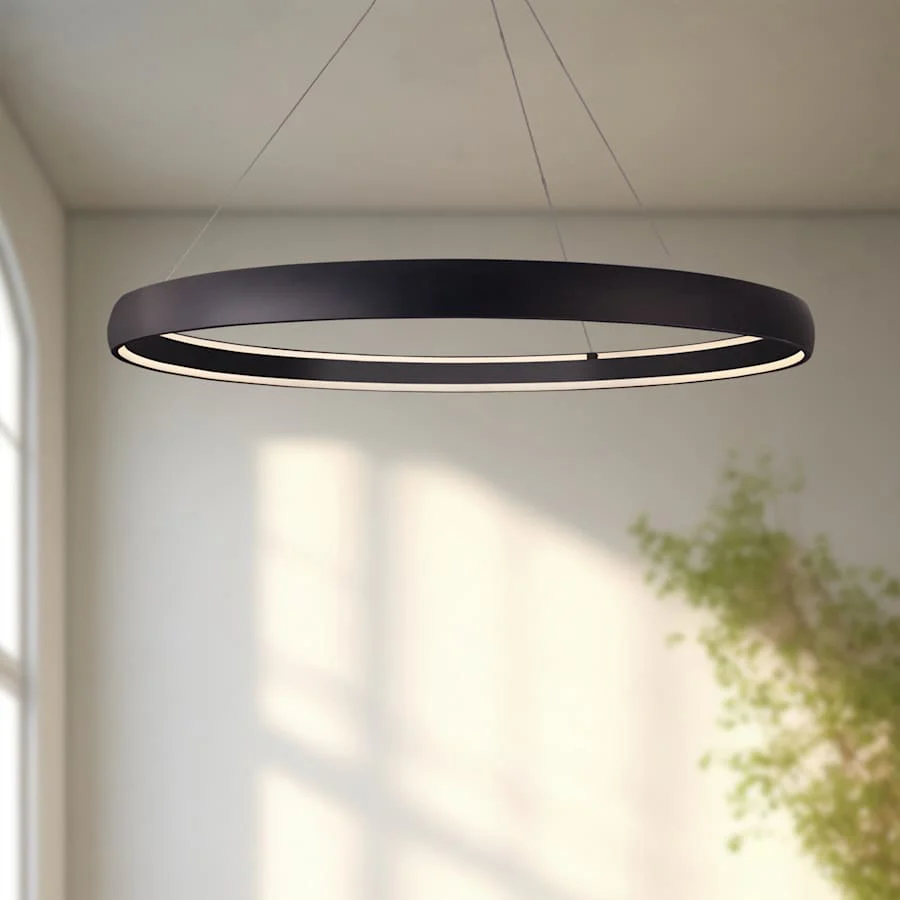 Kuzco Lighting Halo 71" Wide LED Drum Chandelier - Image 2