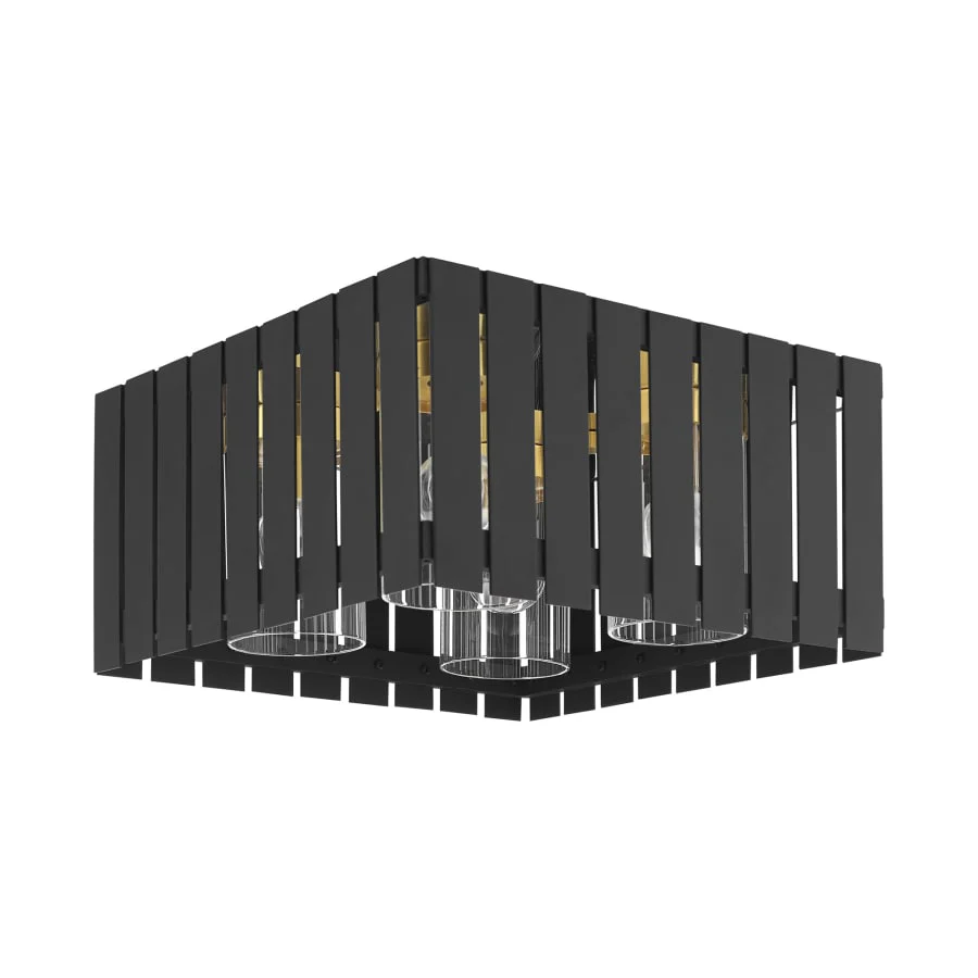 Livex Lighting Greenwich 4 Light 13" Wide Flush Mount Outdoor Ceiling Fixture - Image 2