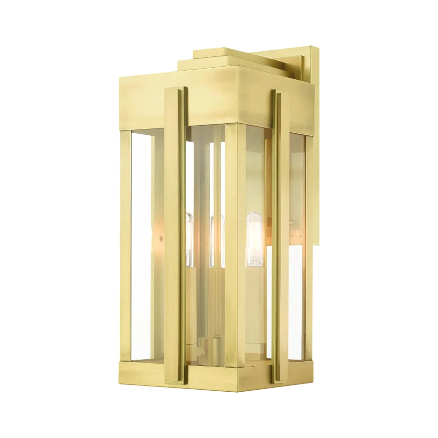 Livex Lighting Lexington 3 Light 18" Tall Outdoor Wall Sconce - Image 1