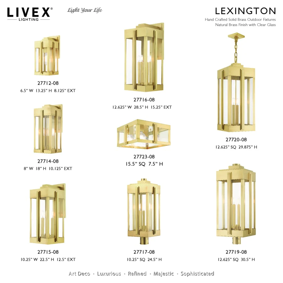 Livex Lighting Lexington 4 Light 13" Wide Outdoor Pendant - Image 3