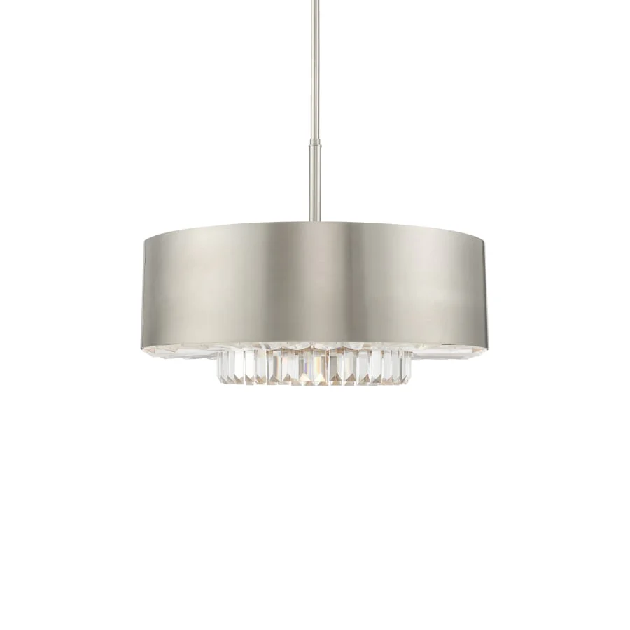 Livex Lighting Madison 6 Light 24" Wide Crystal Drum Chandelier - Image 1